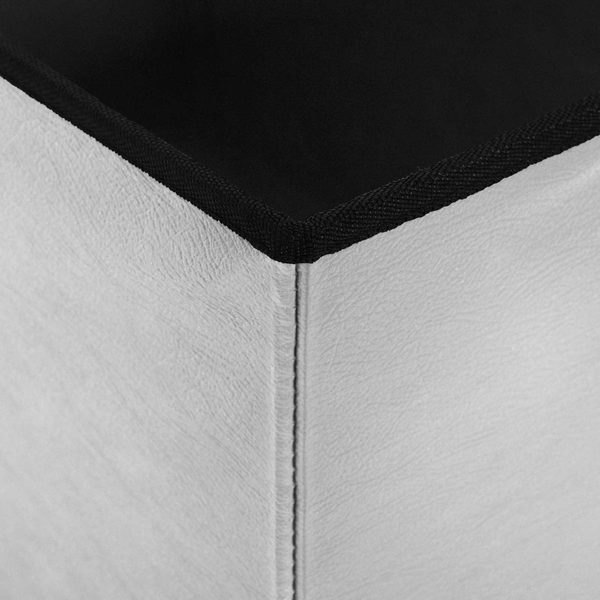 Foldbar opbevaringsbænk Hvid 180 kg 80 L 77 x 38 x 38 cm PVC