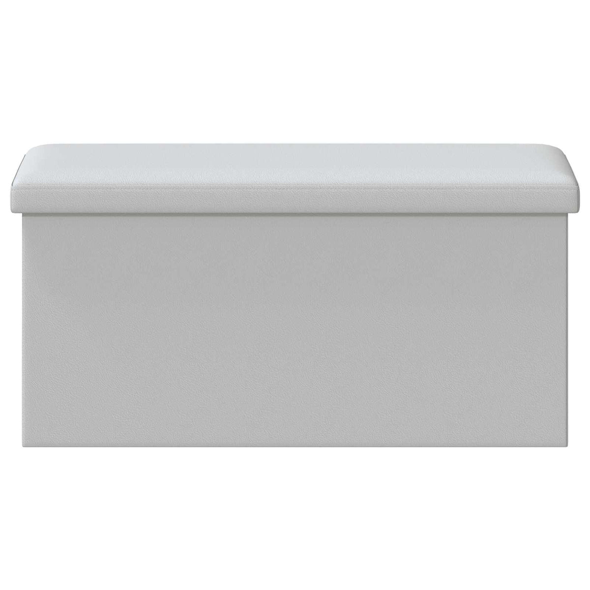 Foldbar opbevaringsbænk Hvid 180 kg 80 L 77 x 38 x 38 cm PVC