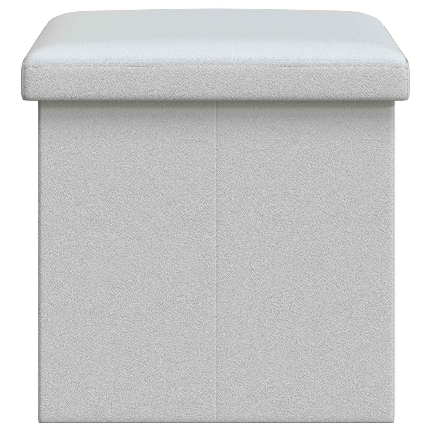 Foldbar opbevaringsbænk Hvid 180 kg 80 L 77 x 38 x 38 cm PVC