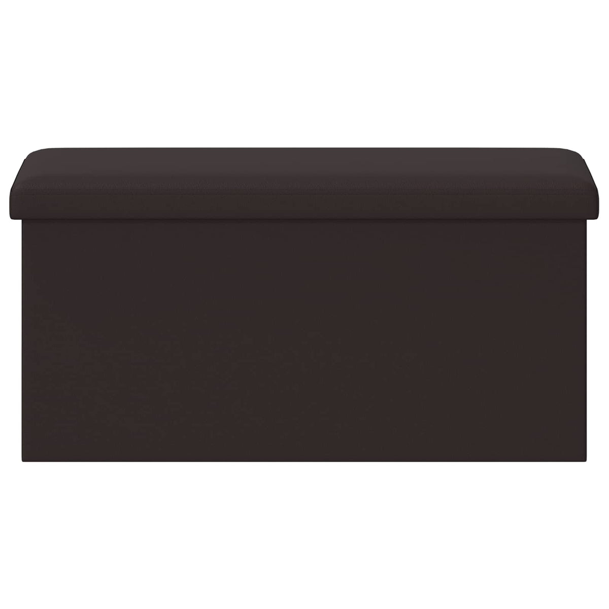 Foldbar opbevaringsbænk Brun 180 kg 80 L 77 x 38 x 38 cm PVC