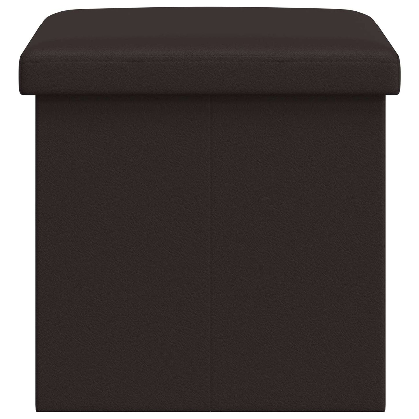Foldbar opbevaringsbænk Brun 180 kg 80 L 77 x 38 x 38 cm PVC