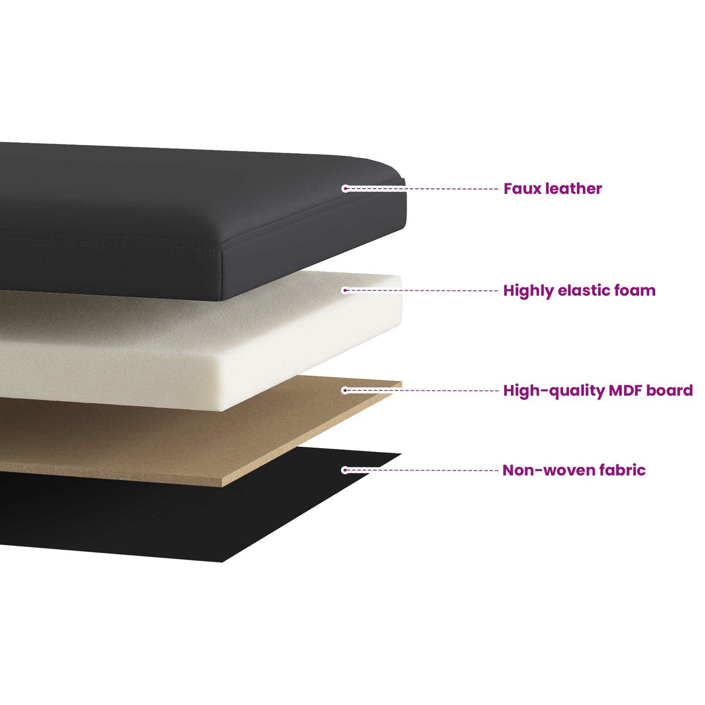 Foldbar opbevaringsbænk Grå 180 kg 80 L 77 x 38 x 38 cm PVC