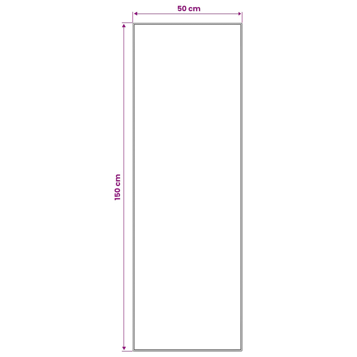 Tæppe Runner LESAKA farverig 50 x 150 cm Diamantvelour