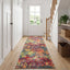 Tæppe Runner LESAKA farverig 100 x 100 cm Diamantvelour