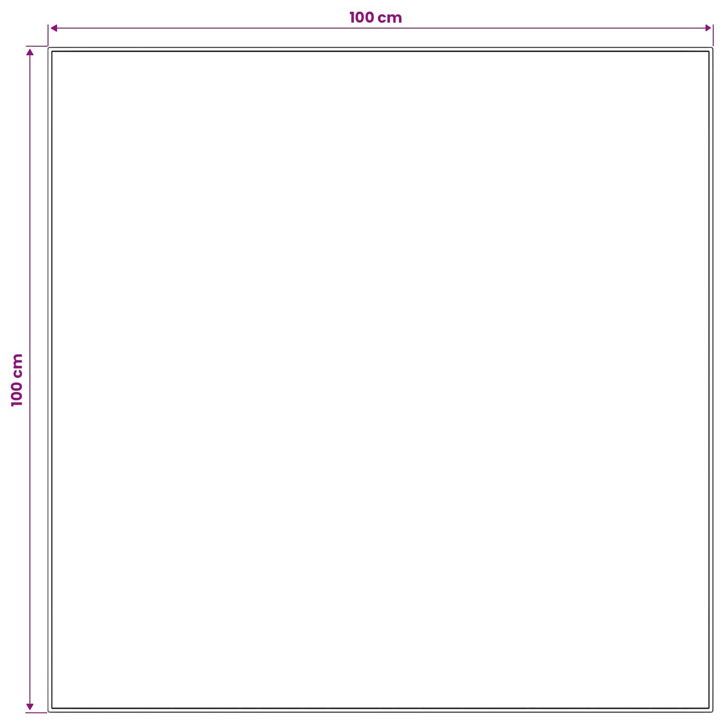 Tæppe Runner LESAKA farverig 100 x 100 cm Diamantvelour