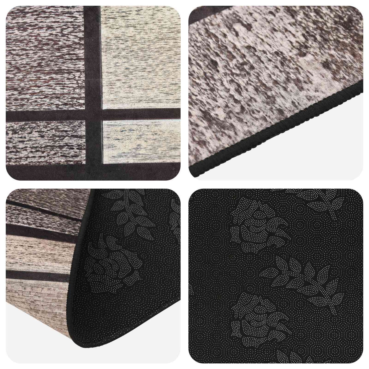 Tæppe Runner LESAKA Brun 50 x 400 cm Diamantvelour