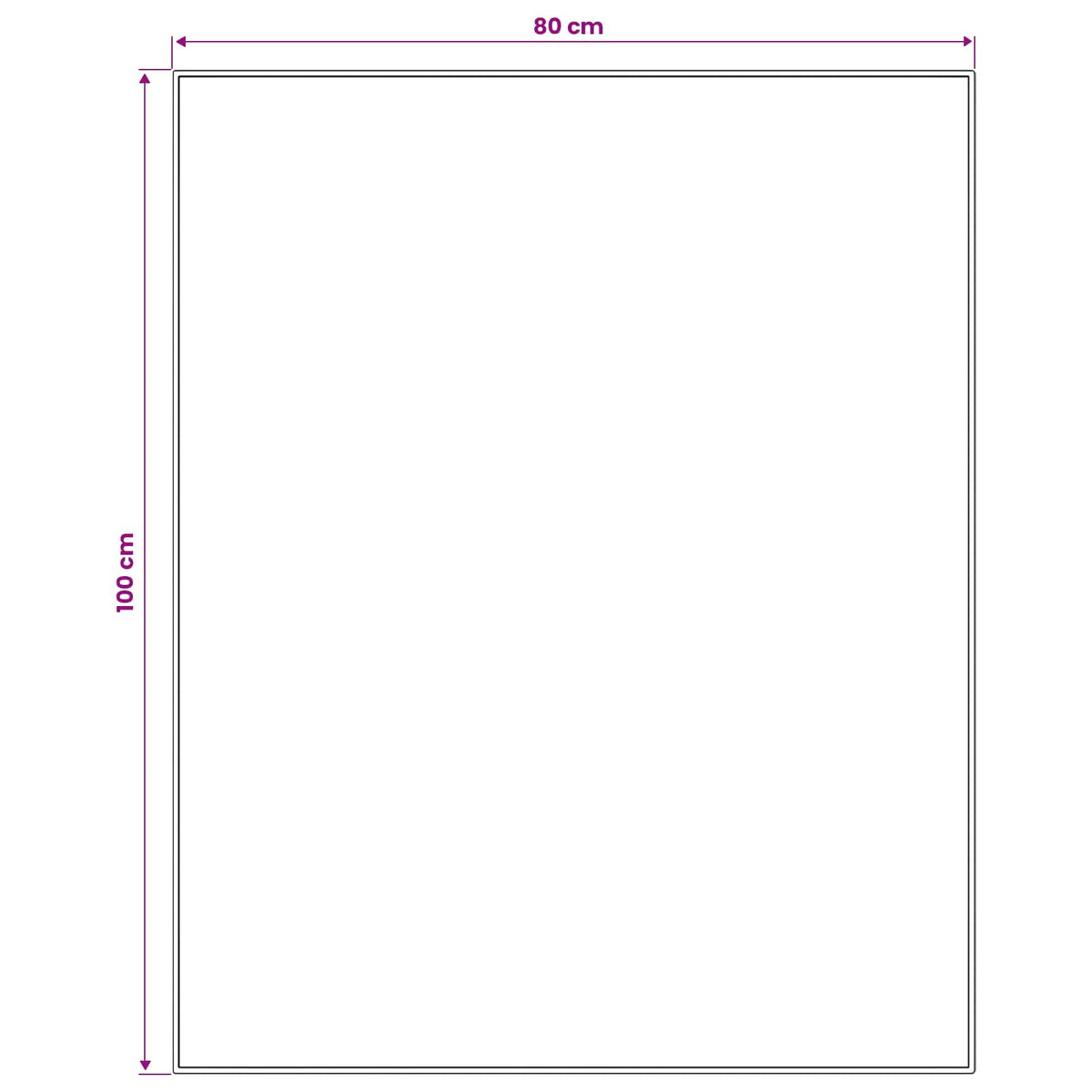 Tæppe Runner LESAKA Brun 80 x 100 cm Diamantvelour