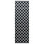 Tæppe Runner LESAKA Sort og hvid 50 x 150 cm Diamantvelour