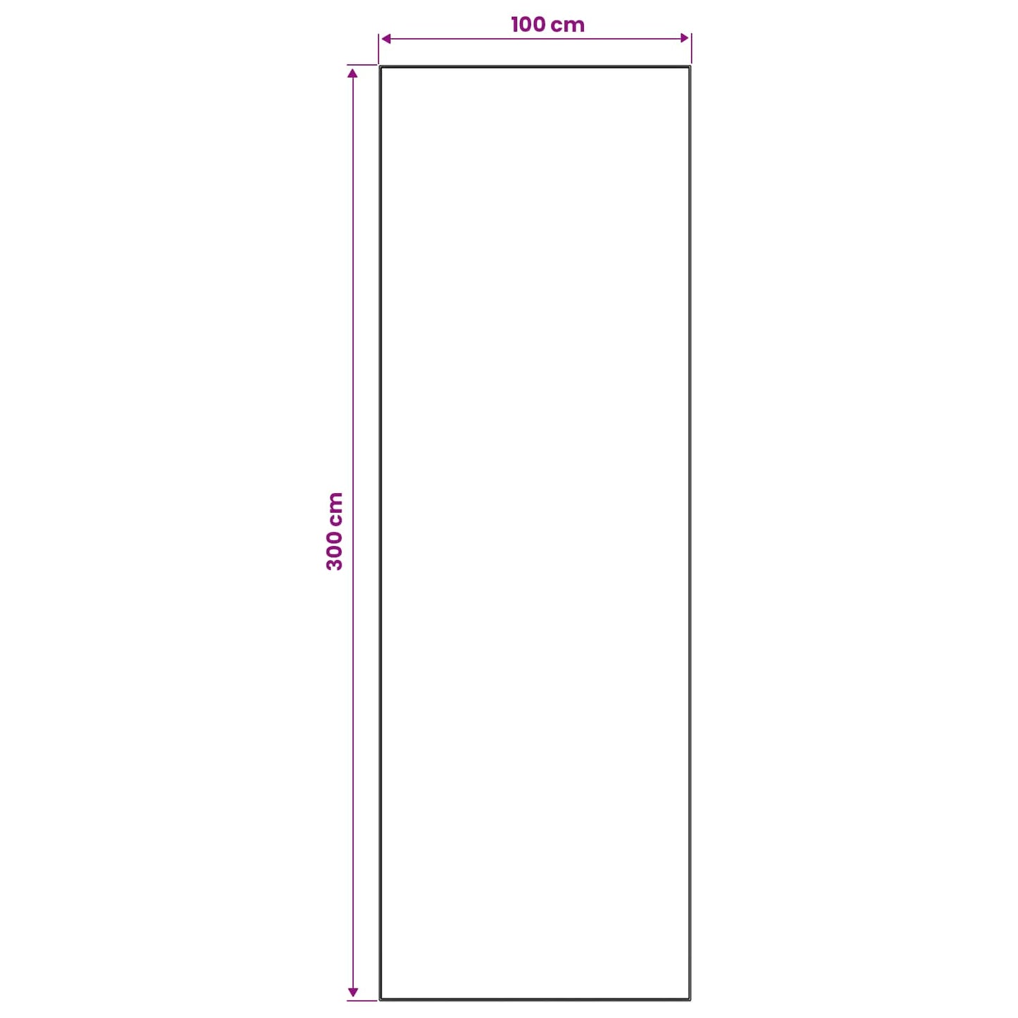 Tæppe Runner ORIZ 1150 gsm Sort mesh mønster