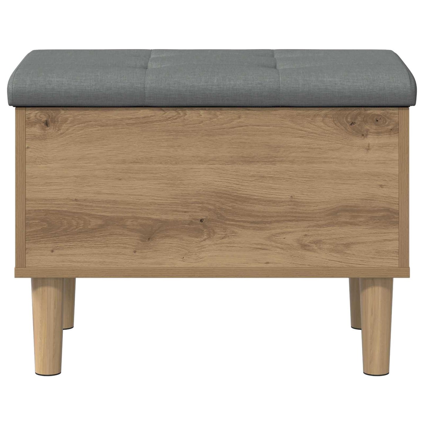 Opbevaringsbænk med pude Artisan-eg 62 x 42 x 46 cm