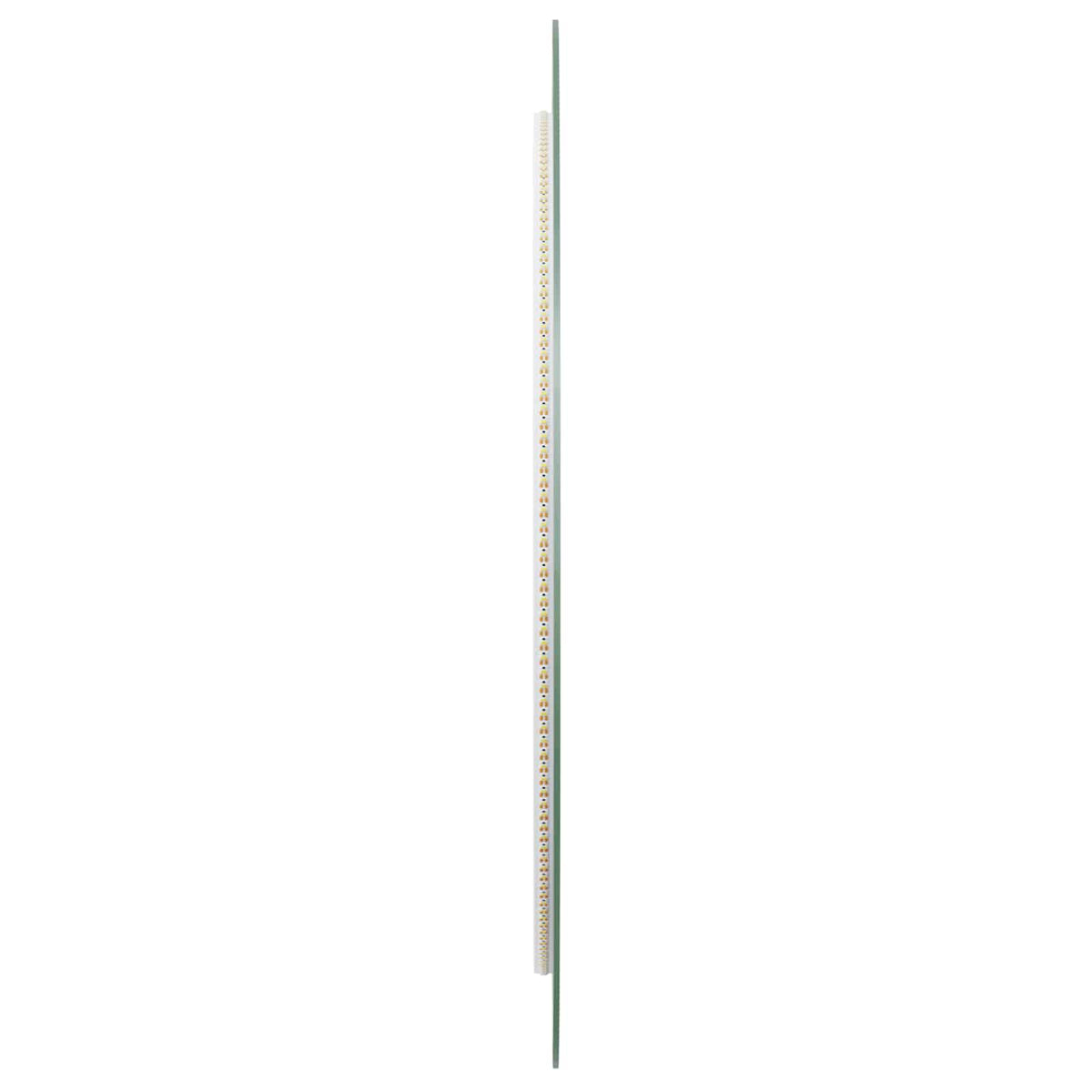 LED badeværelsesspejl med spejl Transparent Ø 70 cm hærdet glas