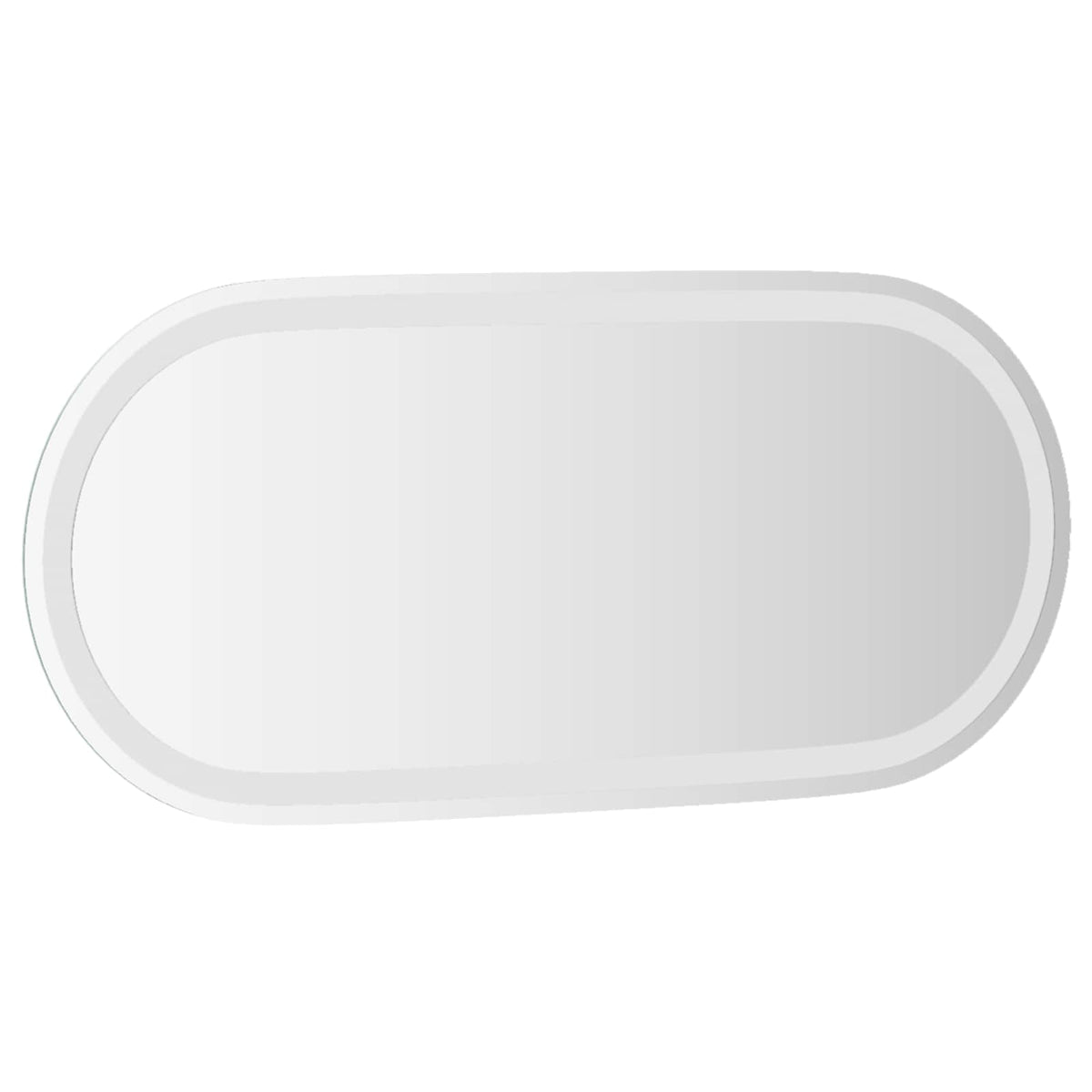 LED badeværelsesspejl Transparent 80 x 35 cm hærdet glas