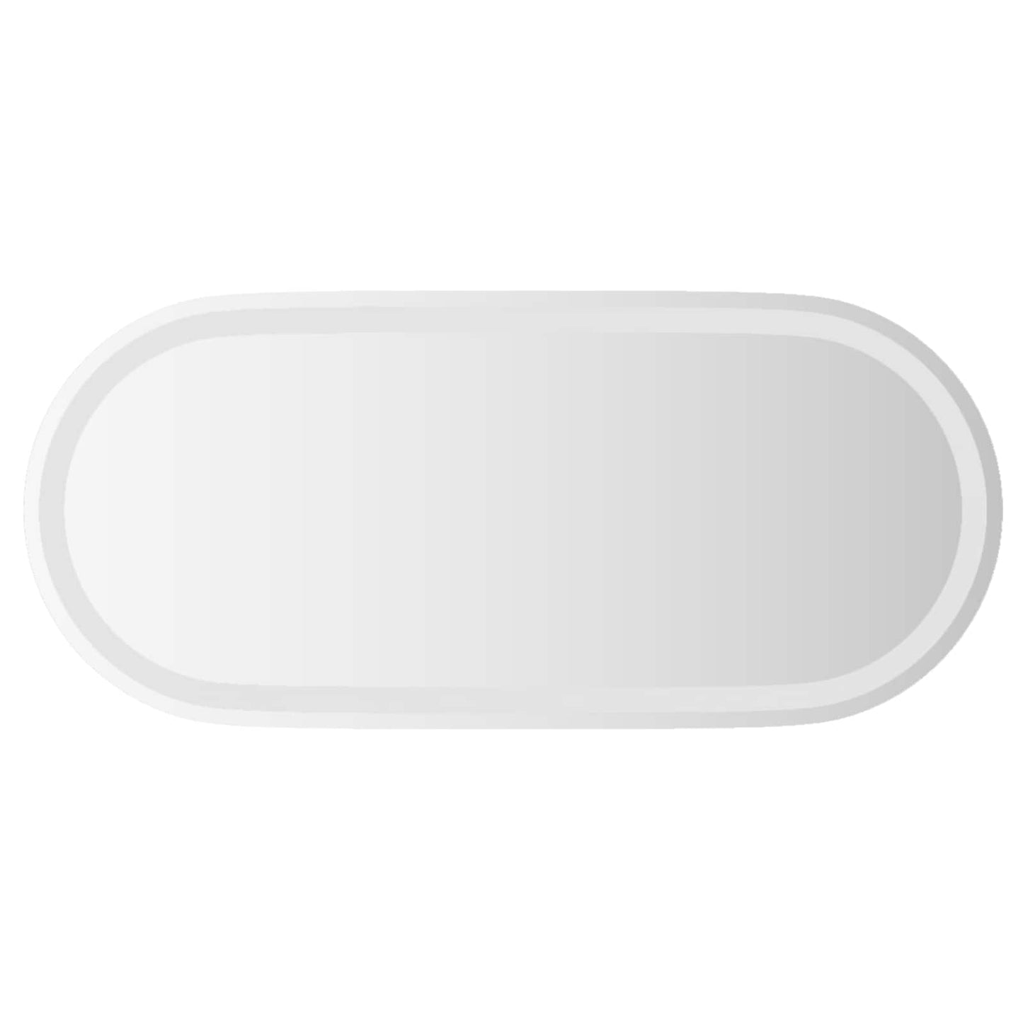 LED badeværelsesspejl Transparent 80 x 35 cm hærdet glas