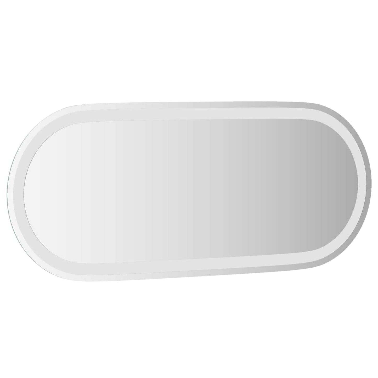 LED badeværelsesspejl Transparent 90 x 40 cm hærdet glas