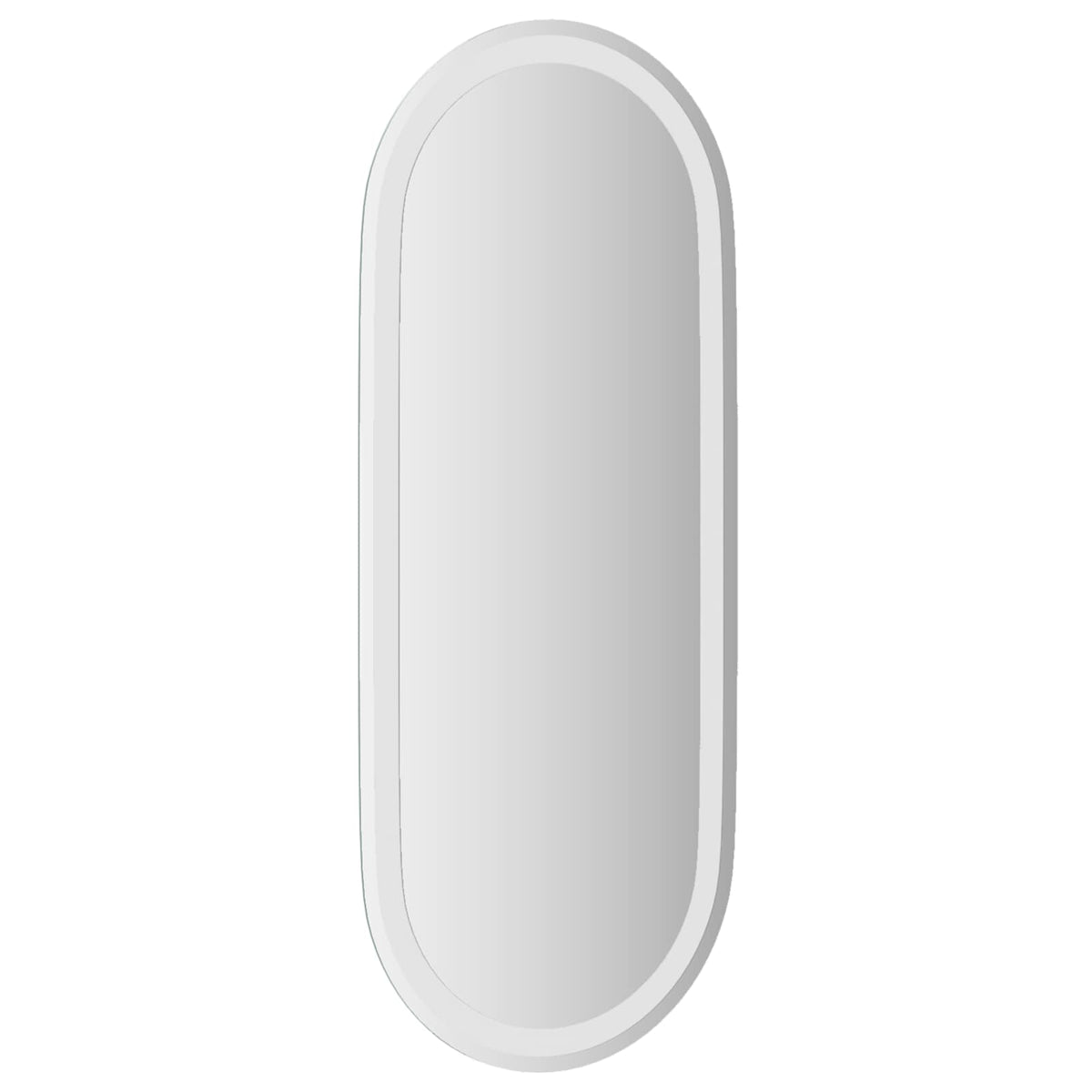 LED badeværelsesspejl Transparent 90 x 40 cm hærdet glas
