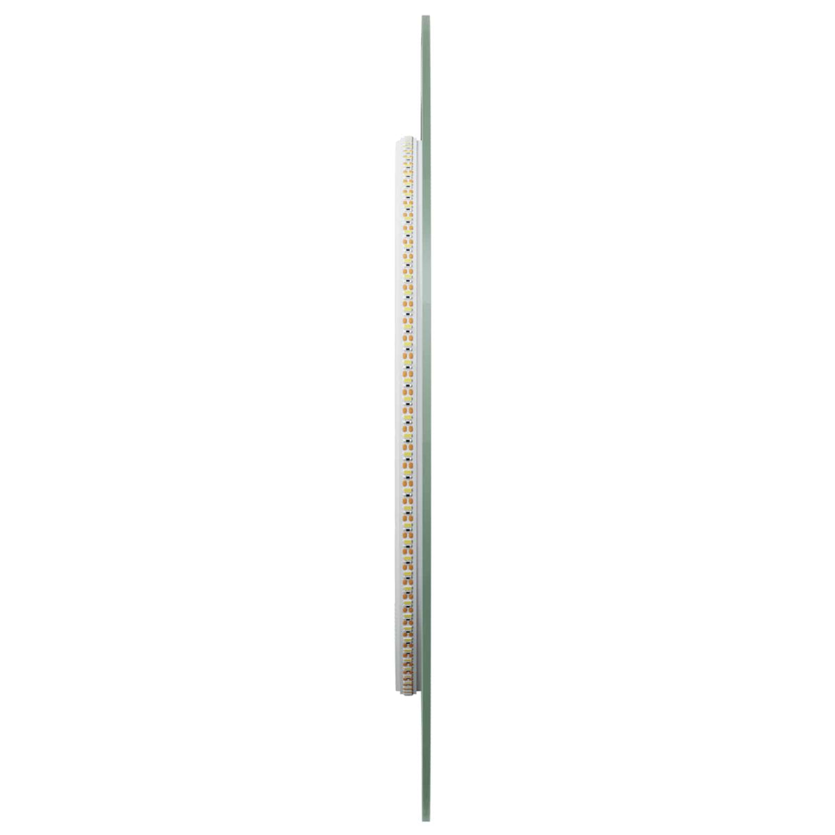 LED badeværelsesspejl Transparent 90 x 40 cm hærdet glas