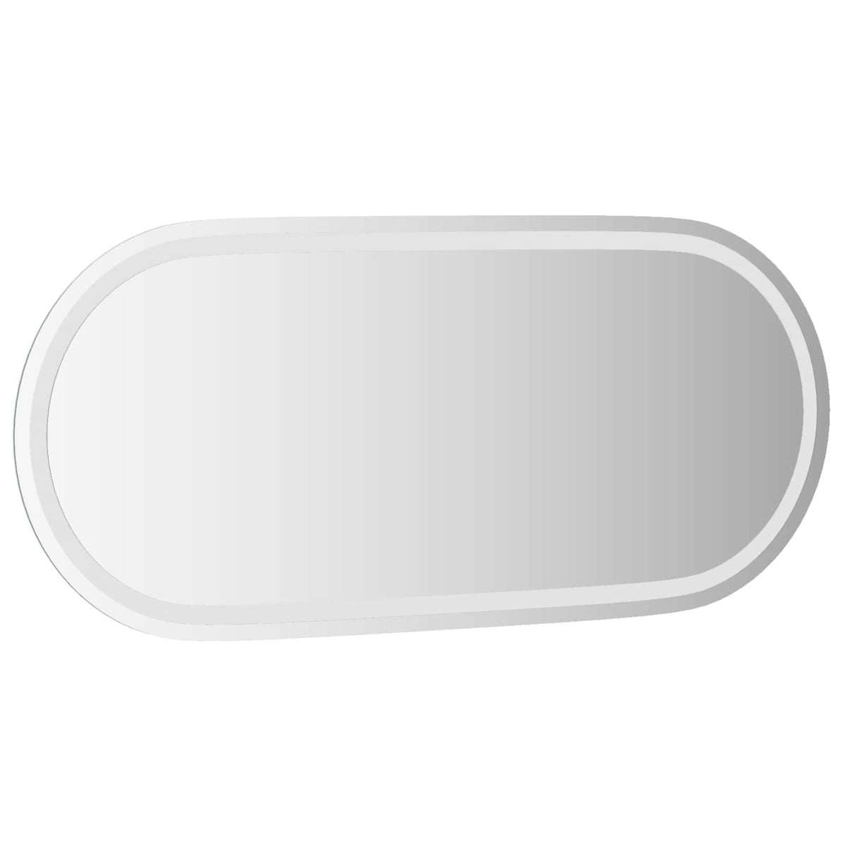 LED badeværelsesspejl Transparent 100 x 45 cm hærdet glas