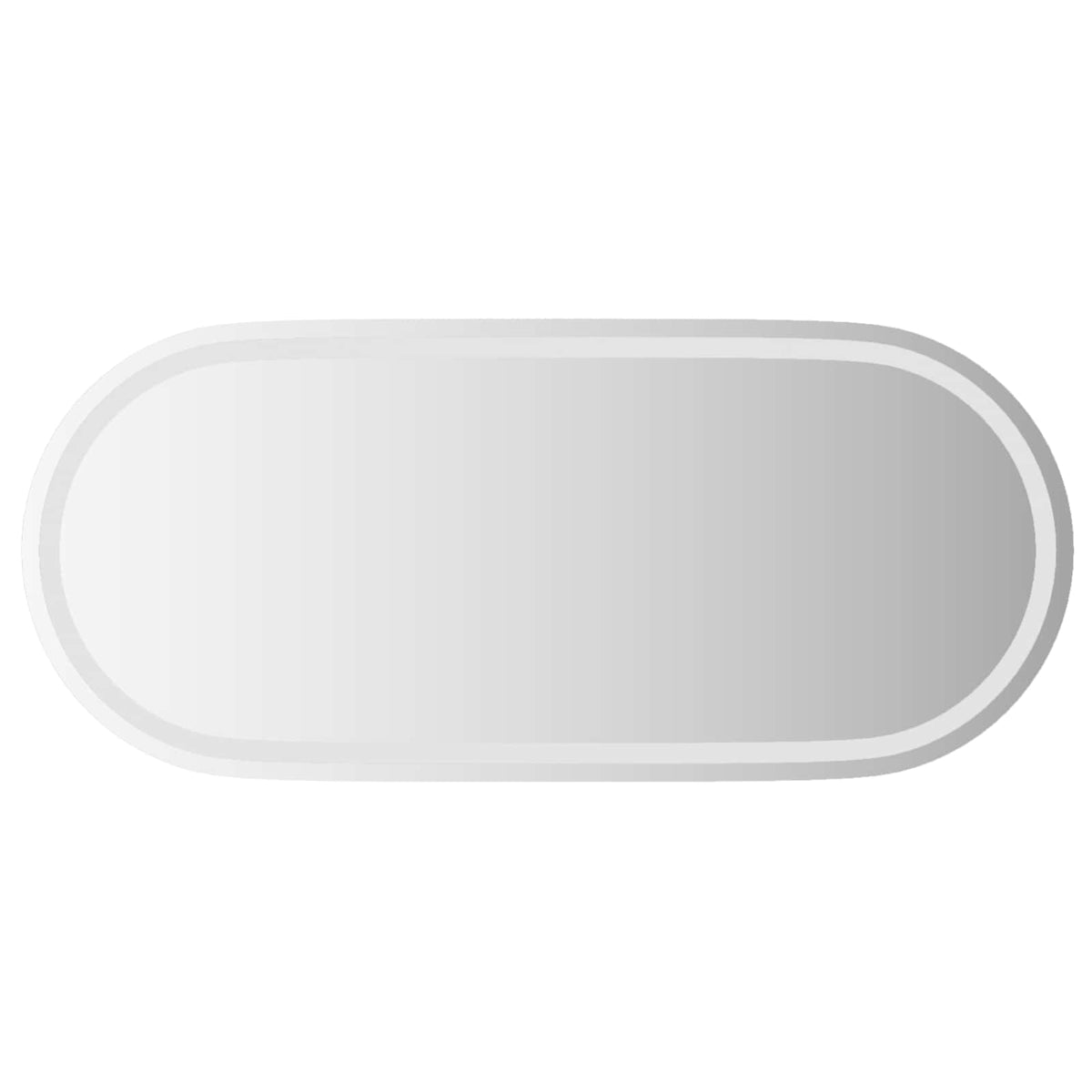LED badeværelsesspejl Transparent 100 x 45 cm hærdet glas