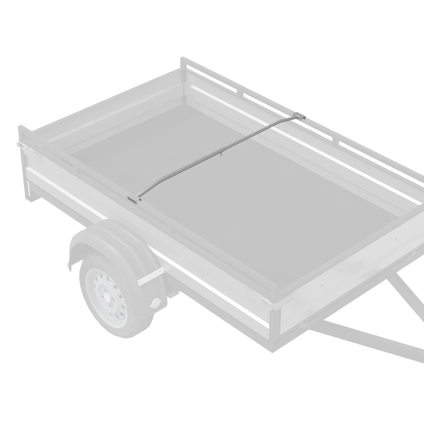Tarpaulin Bracket til Trailere Sølv 102-155 cm Aluminium