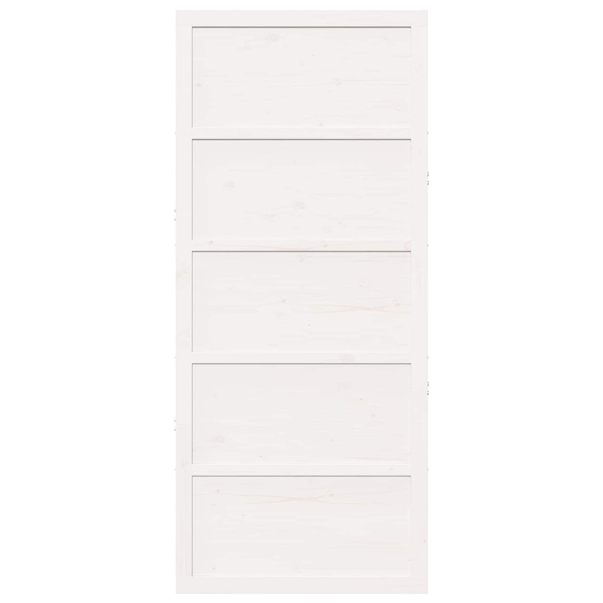 Ladedør Hvid 80 x 2,5 x 208 cm Massivt fyrretræ
