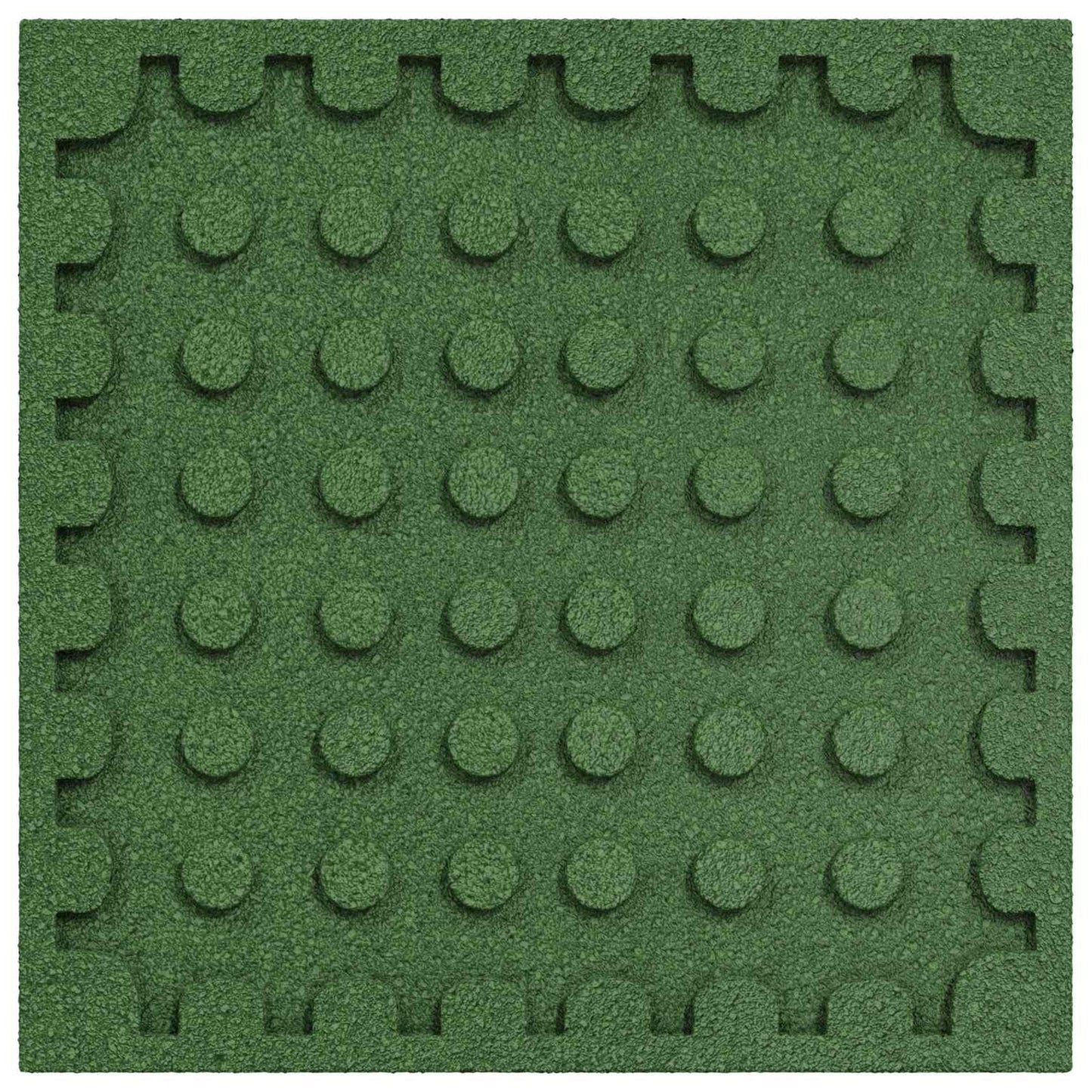 Faldbeskyttelsesfliser 18 stk. Grøn 50 x 50 cm Gummi