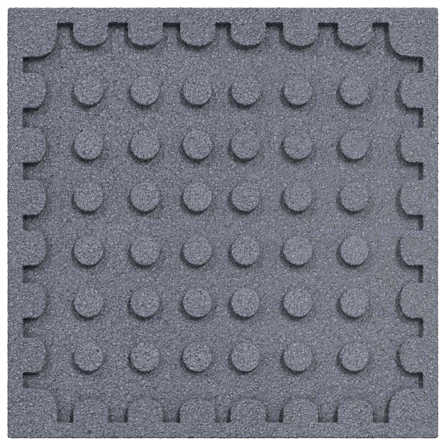 Faldbeskyttelsesfliser 24 stk. Grå 50 x 50 cm Gummi