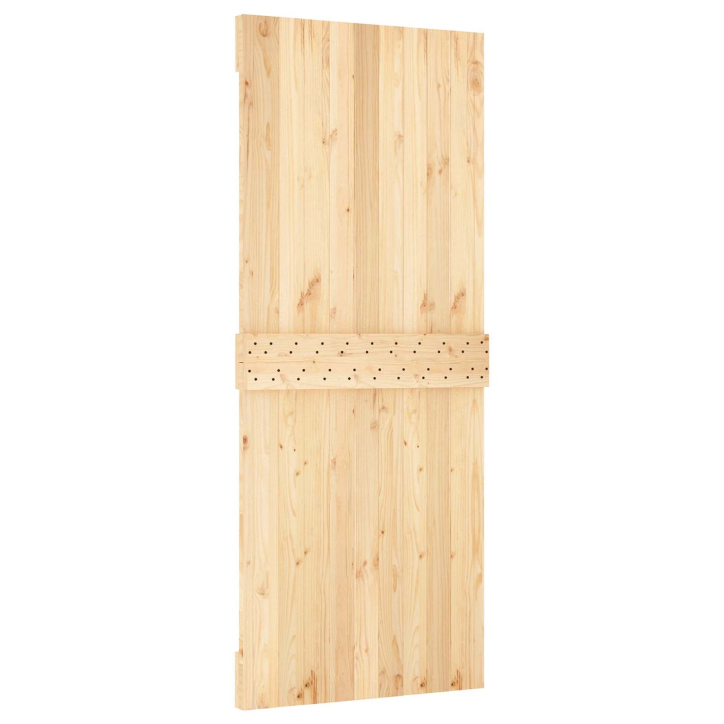 Skydedør 85 x 210 cm Massivt Fyrretræ (Ubehandlet)