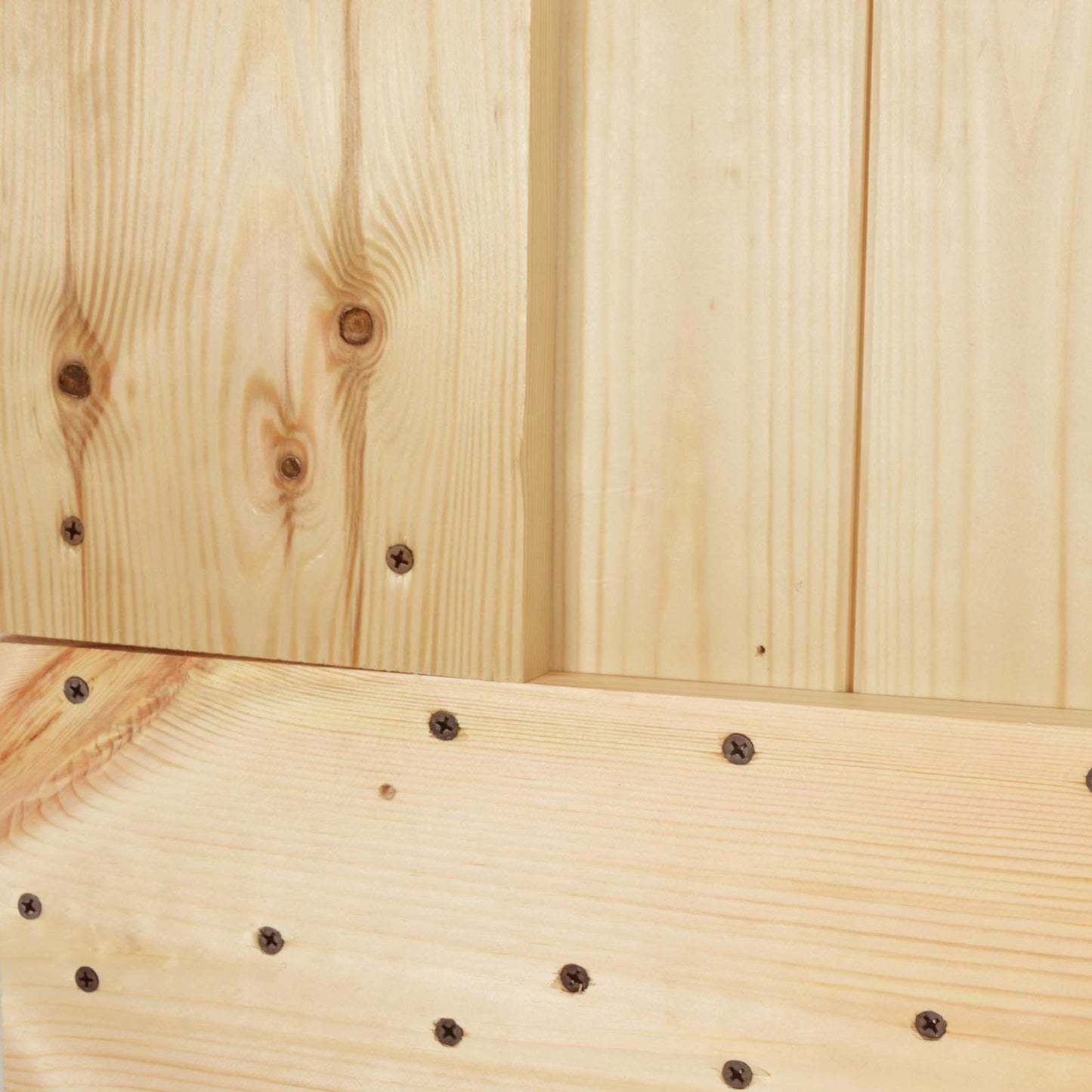 Skydedør 100 x 210 cm Massivt Fyrretræ (Ubehandlet)