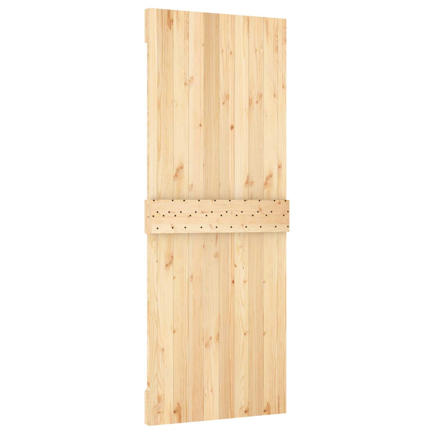 Skydedør 80 x 210 cm Massivt Fyrretræ (Ubehandlet)