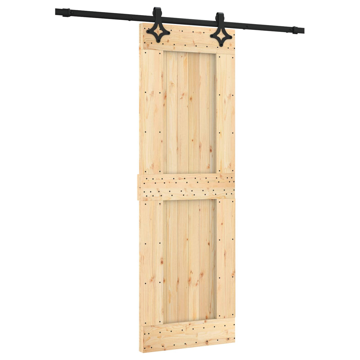 Skydedør 70 x 210 cm Massivt Fyrretræ (Ubehandlet)
