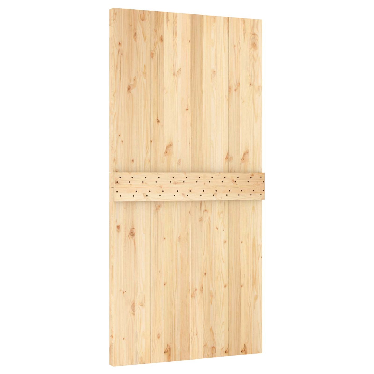 Skydedør 100 x 210 cm Massivt Fyrretræ (Ubehandlet)