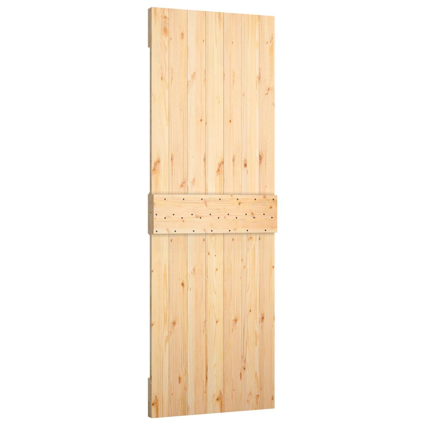 Skydedør 70 x 210 cm Massivt Fyrretræ (Ubehandlet)