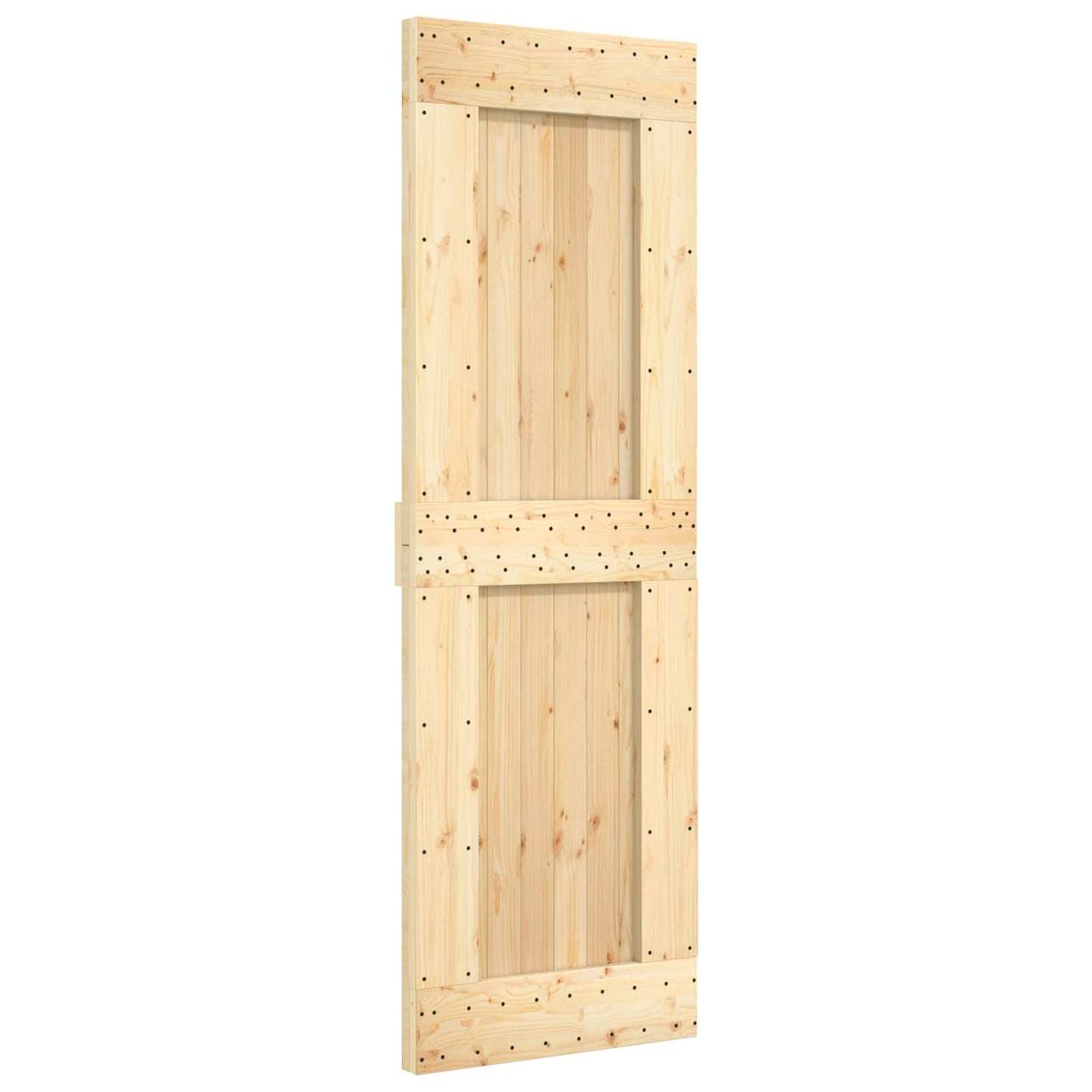 Skydedør 70 x 210 cm Massivt Fyrretræ (Ubehandlet)