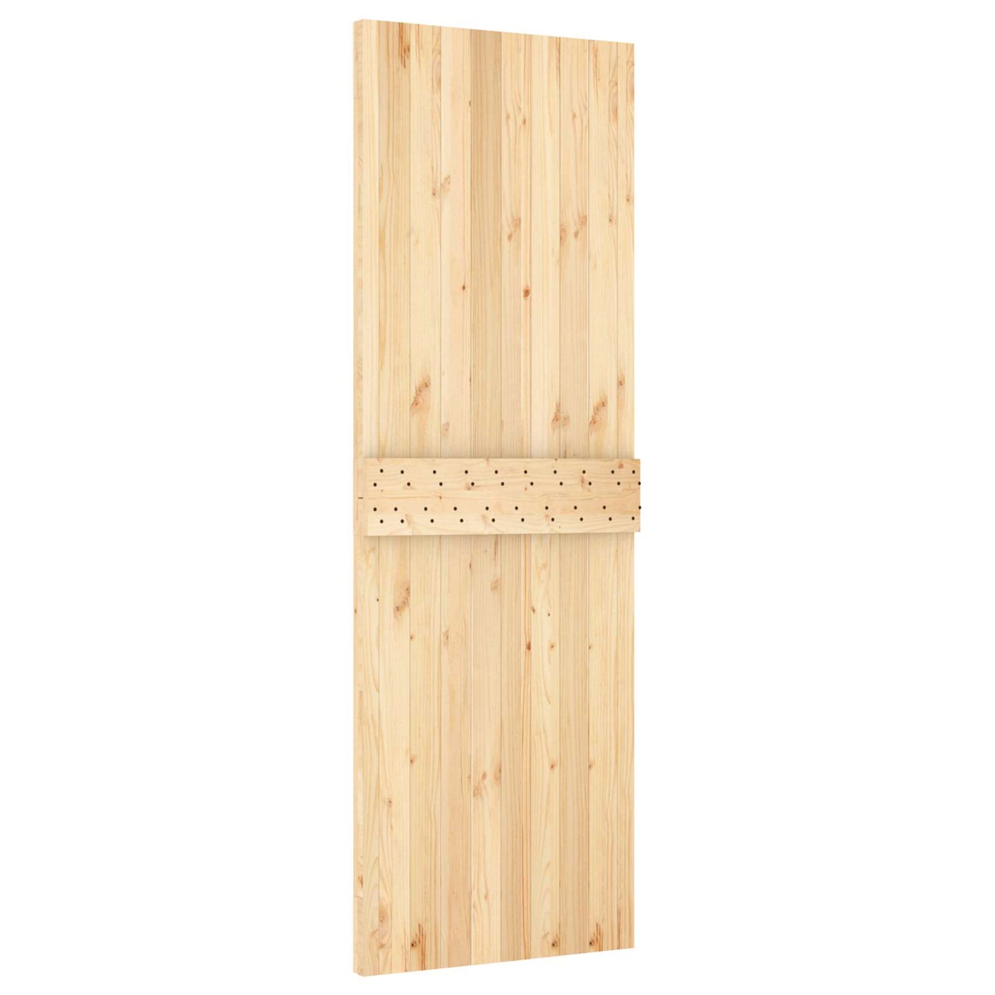 Skydedør 70 x 210 cm Massivt Fyrretræ (Ubehandlet)
