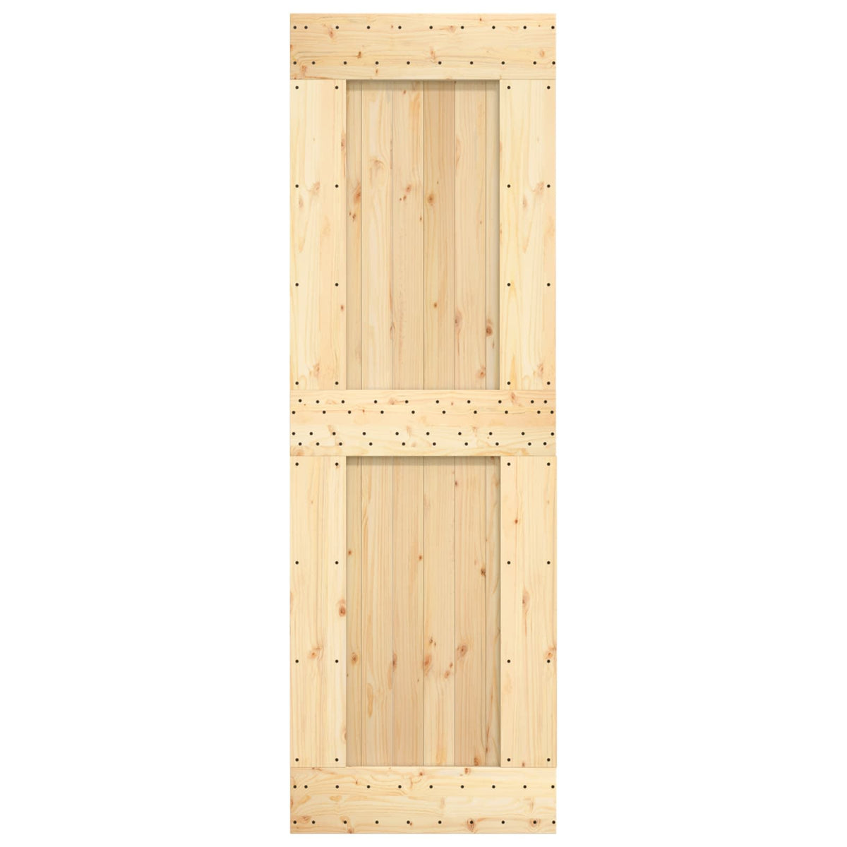 Skydedør 70 x 210 cm Massivt Fyrretræ (Ubehandlet)