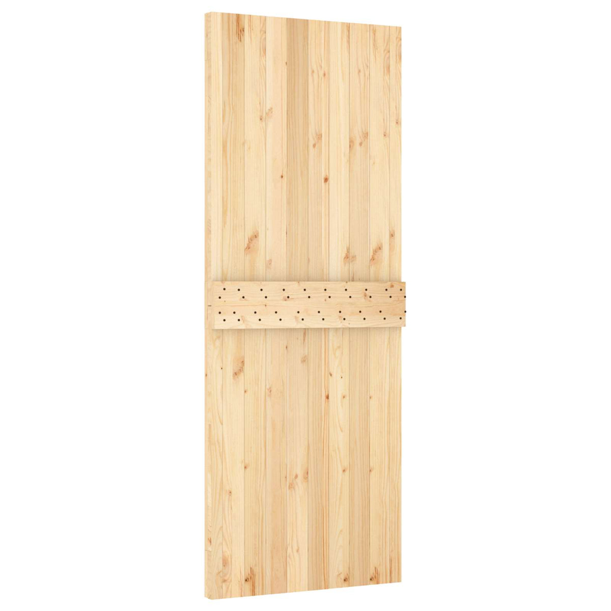 Skydedør 80 x 210 cm Massivt Fyrretræ (Ubehandlet)