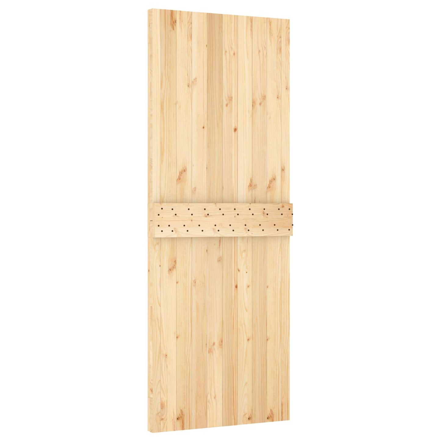 Skydedør 85 x 210 cm Massivt Fyrretræ (Ubehandlet)