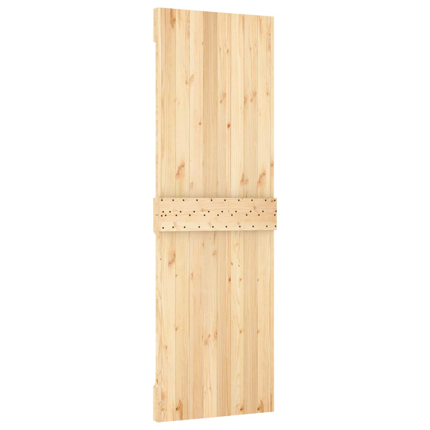 Skydedør 70 x 210 cm Massivt Fyrretræ (Ubehandlet)