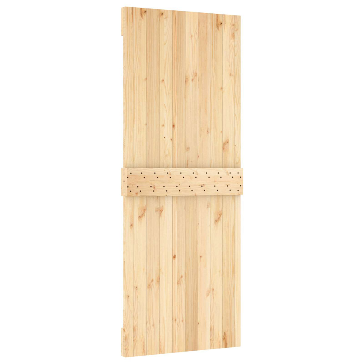 Skydedør 80 x 210 cm Massivt Fyrretræ (Ubehandlet)