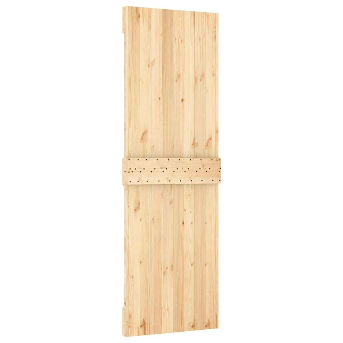 Skydedør 70 x 210 cm Massivt Fyrretræ (Ubehandlet)