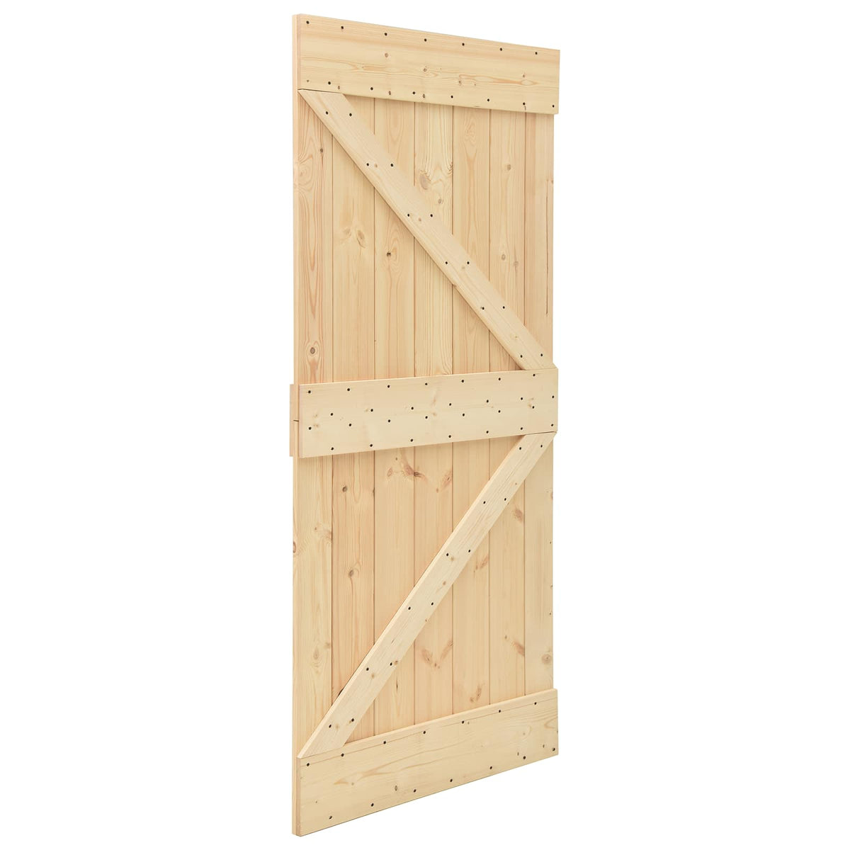 Skydedør NARVIK 80 x 210 cm (152,5 cm) Naturfarvet og sort