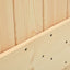 Skydedør NARVIK 70 x 210 cm (213,5 cm) Naturfarvet og sort