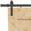 Skydedør NARVIK 90 x 210 cm (213,5 cm) Naturfarvet og sort