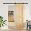 Skydedør NARVIK Naturfarvet og sort 95 x 210 cm (213,5 cm)
