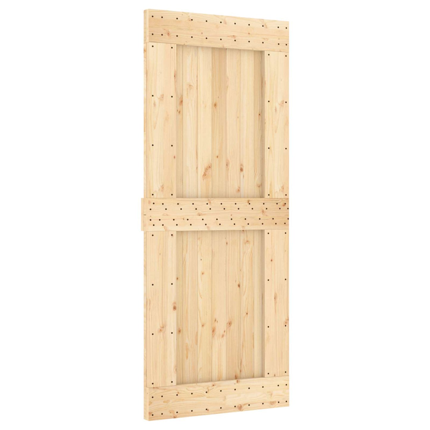 Skydedør NARVIK Naturfarvet og sort 85 x 210 cm (152,5 cm)