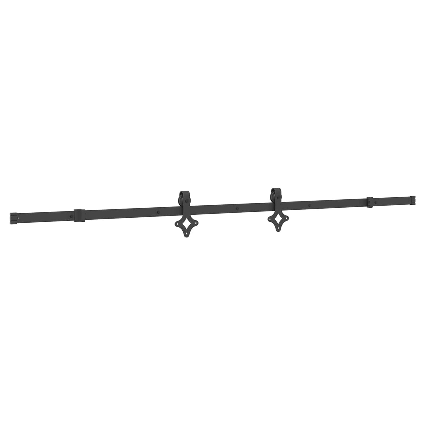 Skydedør NARVIK Naturfarvet og sort 100 x 210 cm (213,5 cm)