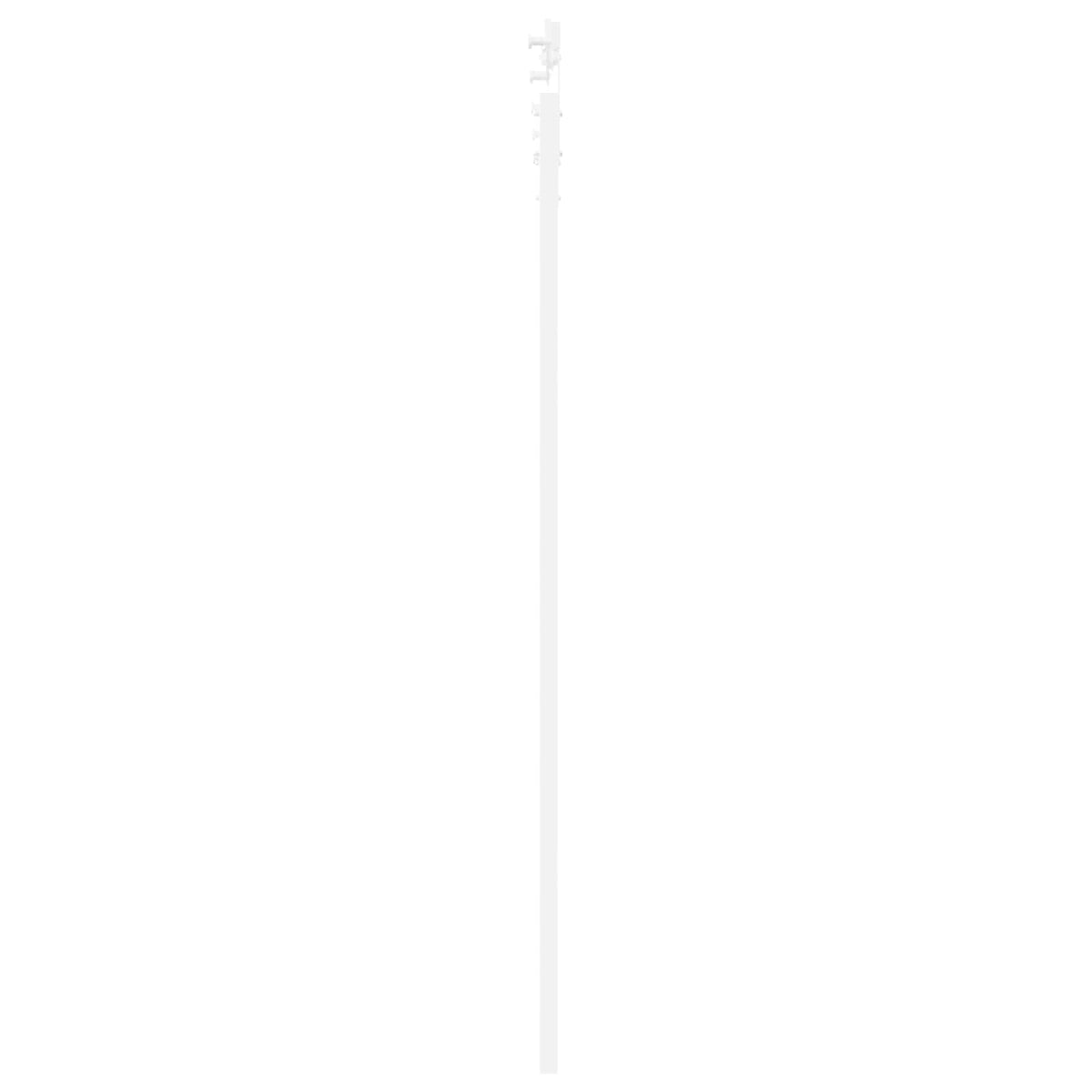 Skydedør 83 x 202 cm Massivt fyrretræ Hvid