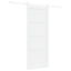 Skydedør 83 x 202 cm Massivt fyrretræ Hvid