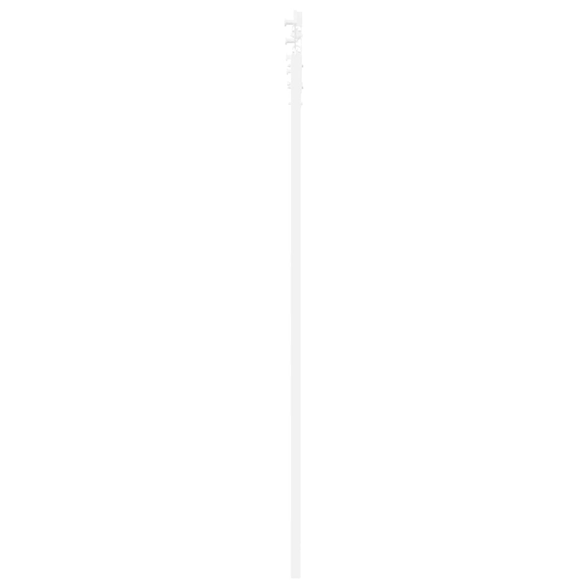 Skydedør 83 x 202 cm Massivt fyrretræ Hvid