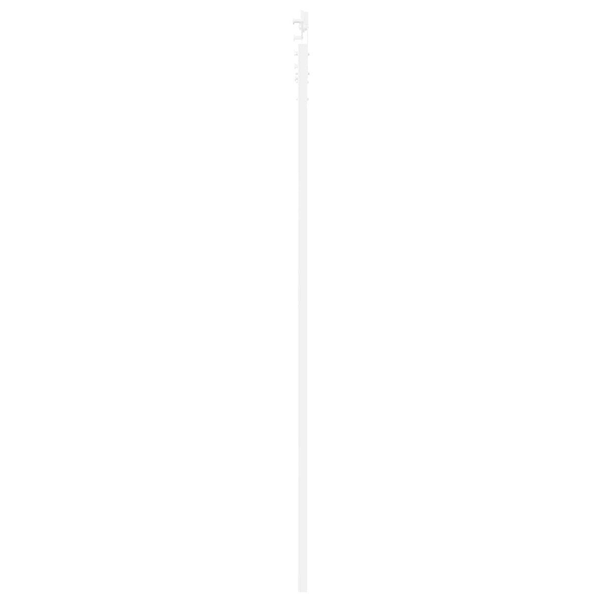 Skydedør 83 x 232 cm Massivt fyrretræ Hvid